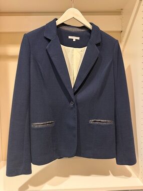 41 Hawthorn Navy Single-Button Women's Blazer